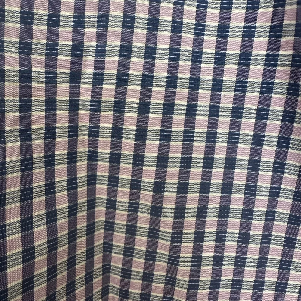Banana Republic Navy Checkered Button Down Shirt - Picture 4 of 5